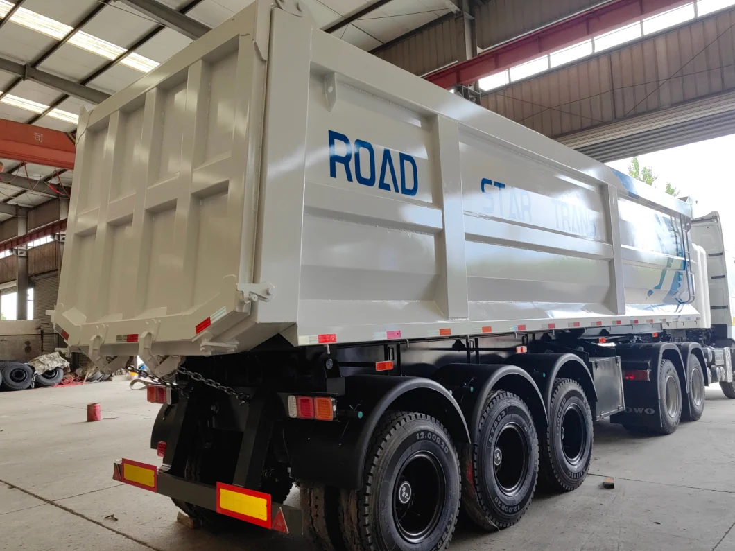 Heavy Duty 3/ 4/ 6 Axles 40 Ton 60 Tons 80 Tons Hydraulic Tipping Rear U Shape Dump Trailer / Tipper Semi Trailer for Sand/Mine/Stone Transport