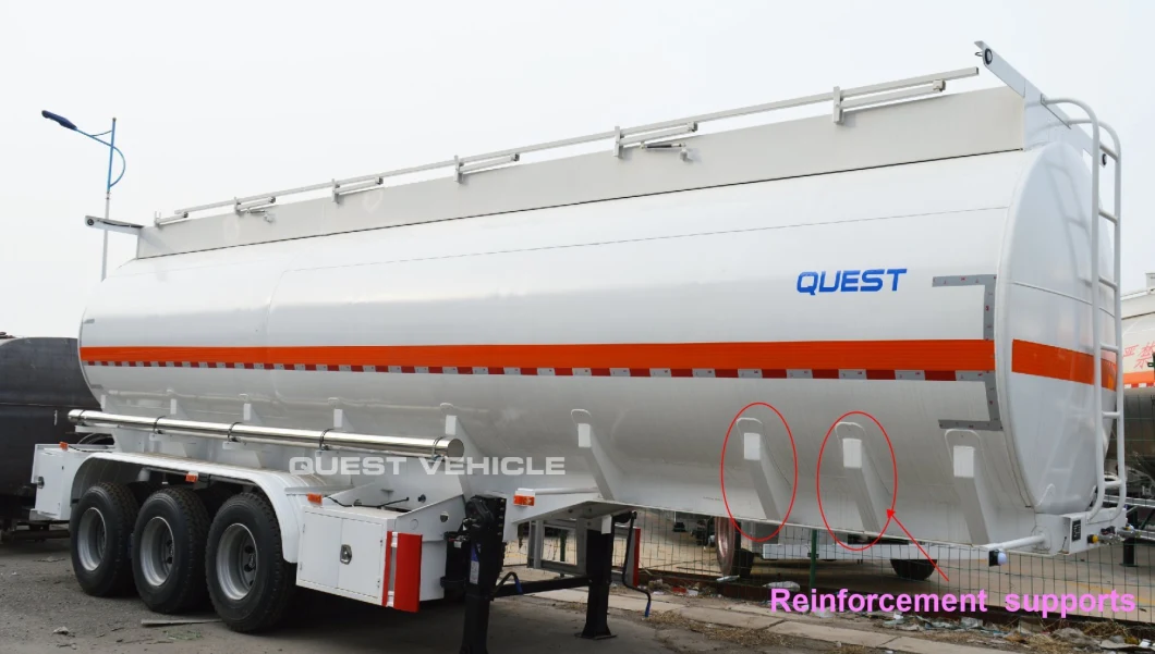 3 Axles 40000L 45000liter 54000liters Petrol Oil Tanker Fuel Tank Semi Trailer for Sale