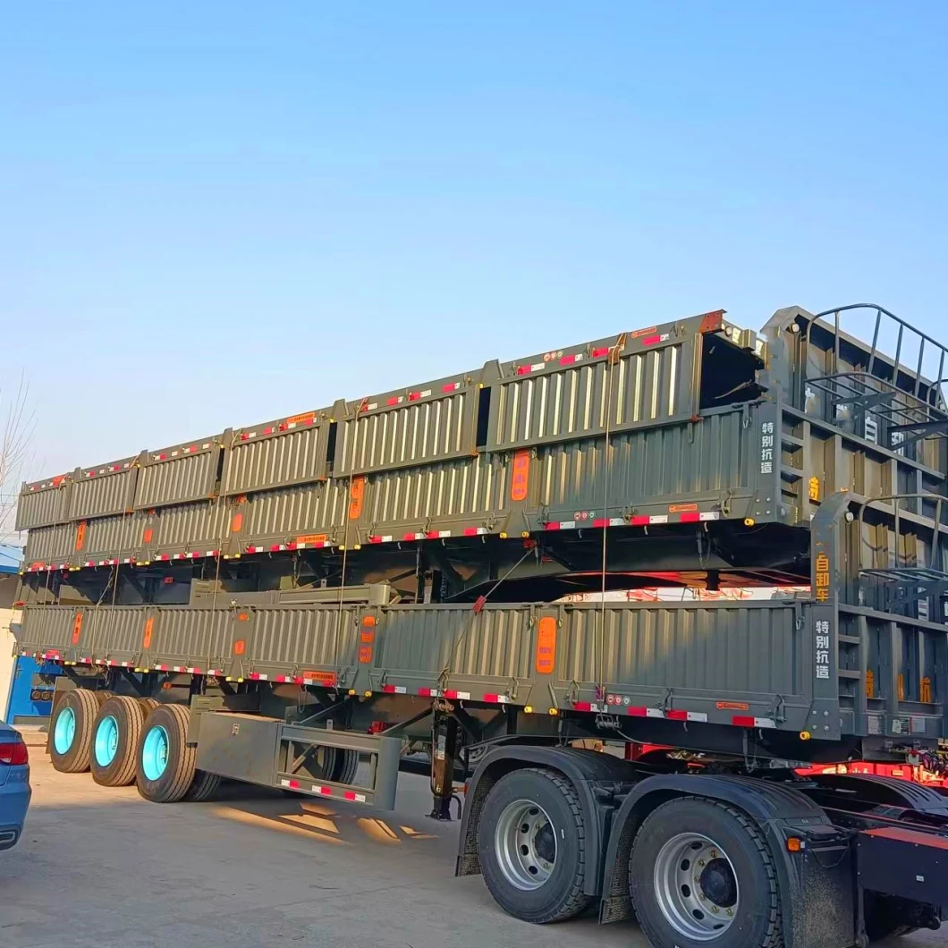 Mechanical/Air Suspension Heavy Duty Side Wall Traile Cargo Sidewall Semi Trailer