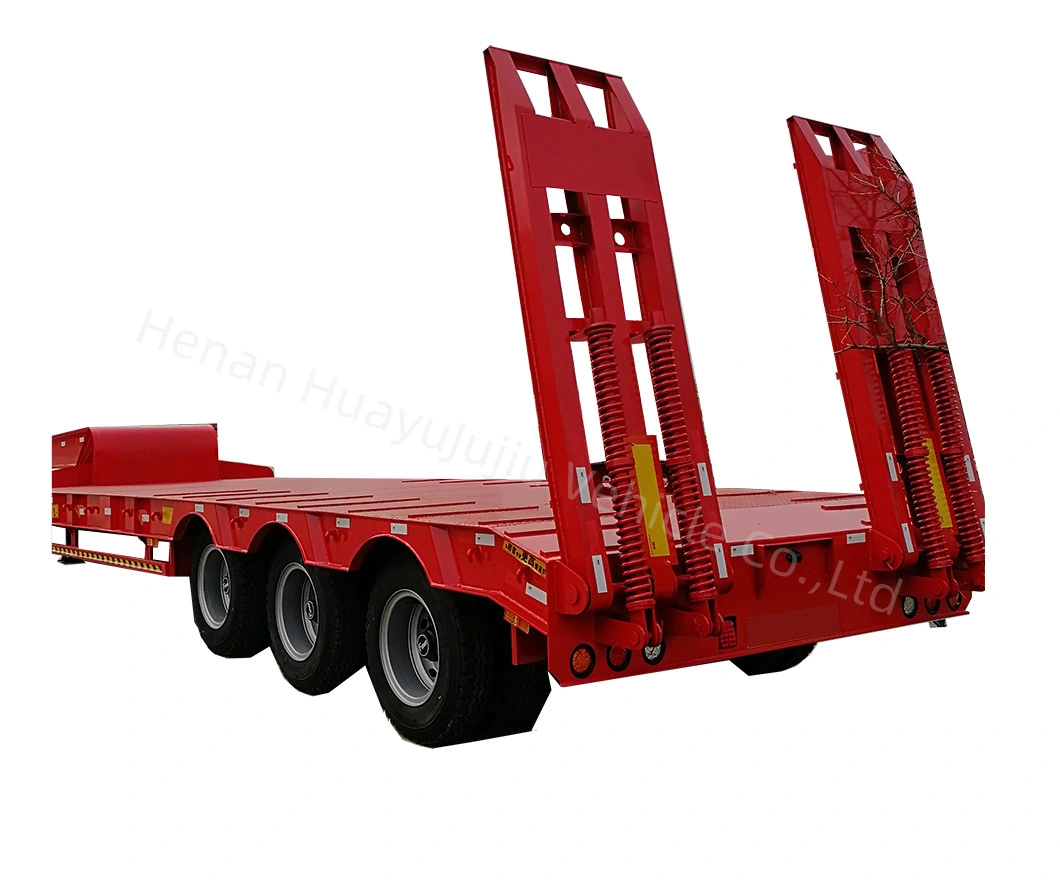 Multi Axles Hydraulic Steering Lowbed Semi Trailer for Special Transport