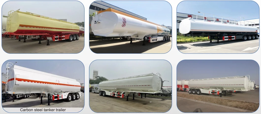 Spot Discount -Tri Axles Carbon Stainless Aluminum Alloy Steel Crude Oil Petroluem Diesel Liquid Acid Bitumen Asphalt Transport Tank Tanker Semi Truck Trailer