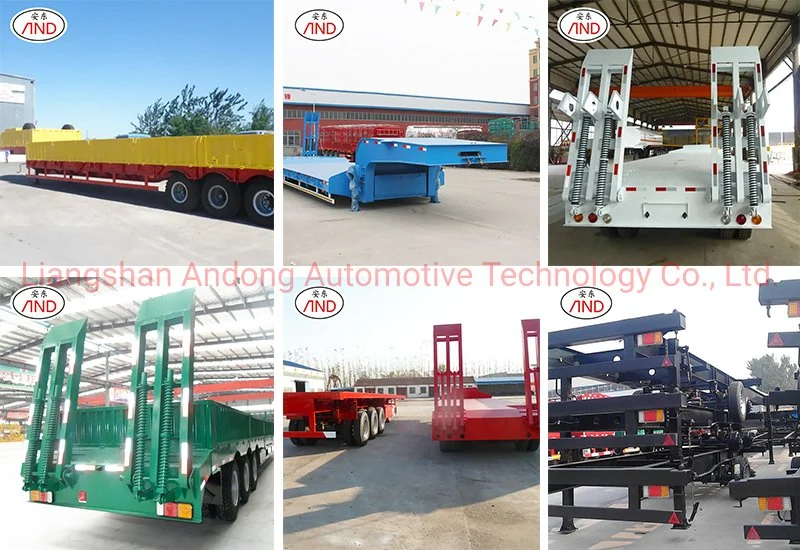 Delivery Extendable Special Low Flatbed Semi Trailer