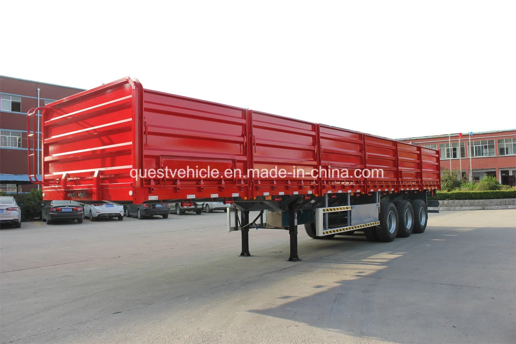 60 Tons 3 Axles Cargo Side Wall Semi Trailer