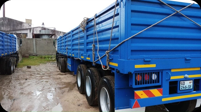 Customzied Triaxles 30t 34t 40t Removable Dropsides/Bulk Side Boards/Drop Sides/Side Wall/Bulk Cargo/Dry Cargo 3 Axles Semi Trailer Truck Semi Trailer