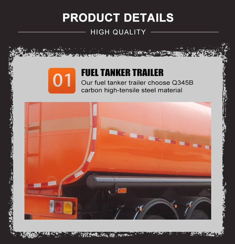 Clw Water Transportation Fuel Tanker Semi Trailer 2 Axles 3 Axles 4 Axles Gasoline Tank Semi Trailer