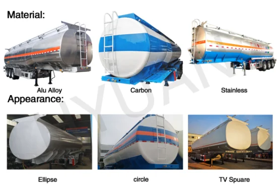 Customized Oil/Diesel/Gasoline/Crude/Water/Milk/Propane Transport Steel Monoblock Fuel Tank/Tanker Truck Semi Trailer for Sale