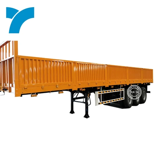 2023 New Model 3 Axle 40ton 60ton Side Wall Semitrailer Fence Cargo Container Trailer