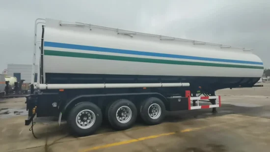 Three Axle 30000L/40000L/50000L Carbon Steel/Stainless Steel/Aluminum Alloy Tank/Tanker Semi Trailer for Oil/Fuel/Diesel/Gasoline/Crude/Water/Milk Transport