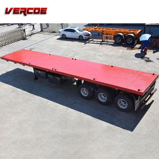 3 4 Axle 20FT 40FT 40 Foot 53 20 Foot Slider Extendable 40 Gooseneck Skeleton Drawbar Tri Axle 20/40 Flatbed Truck Container Chassis Semi Trailer