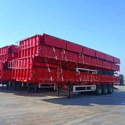 Mechanical/Air Suspension Heavy Duty Side Wall Traile Cargo Sidewall Semi Trailer