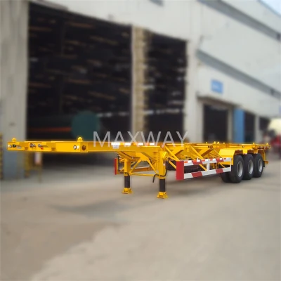 20FT/40FT Container Skeleton Trailer Chassis with Twist Lock for Sale