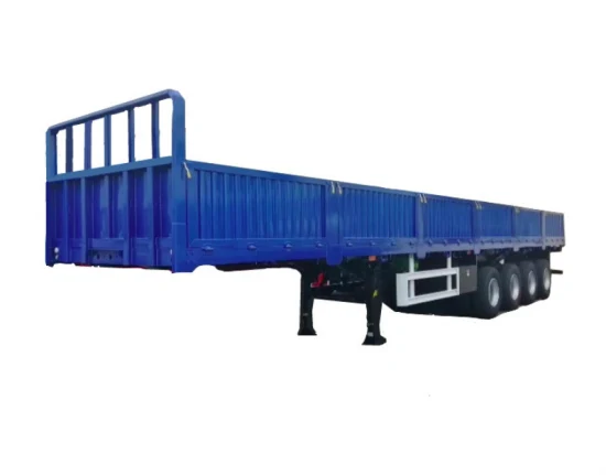 Heavy Duty 3 Axles Flatbed Container And Bulk Cargo Multi-purpose Truck Semi Trailer