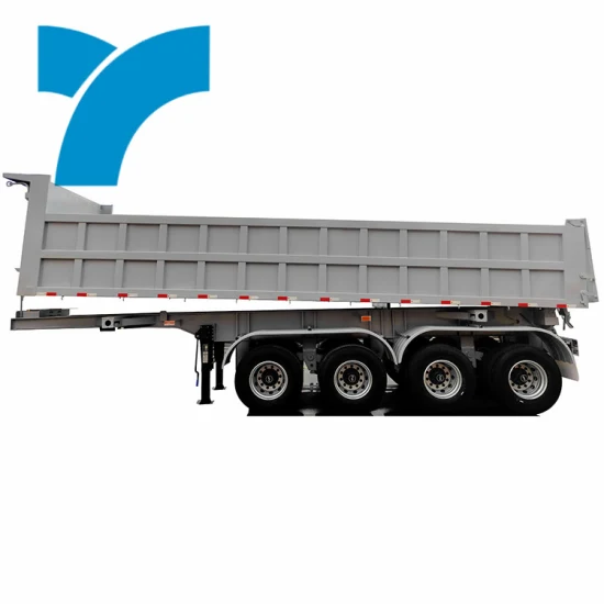 30ton 70 Ton 80t 40 Cbm Dump Trailer Used 40FT Tractor Hydraulic Dump Semi Trailer Rear Dump Trailer