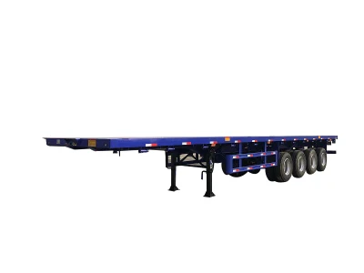 Three or Four Axles Container Shipping Flatbed Semi Trailer