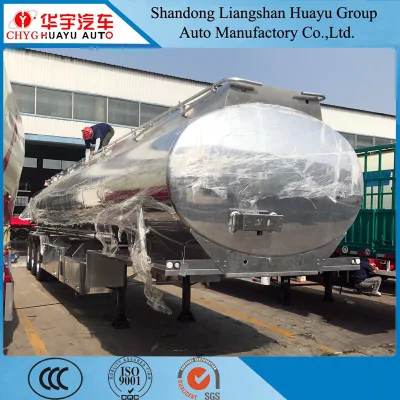 3-Axle 39000L Air Suspension with Lifting Aluminum Alloy Oil Tank Semi Trailer