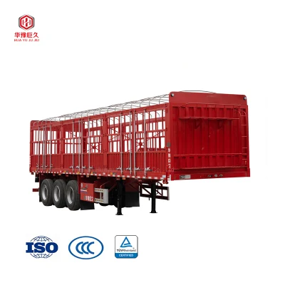 Chinese Factory Famous Brand Drop Deck Cargo Fence Semi Trailer for Sale