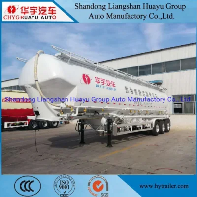 3 Axle 30/40/50 T/Ton Bulk Cement/Fly Ash/Flour/Powder Material Transport Tank/Tanker Semi Trailer