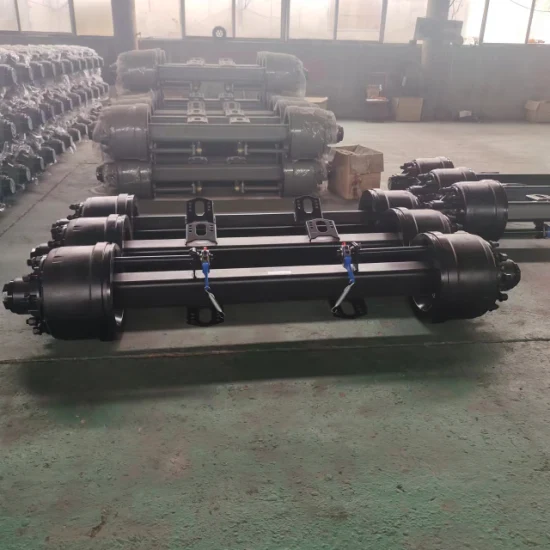 1850mm Square Tube Semi Trailer Axles 420*200 Brake Drum Axles