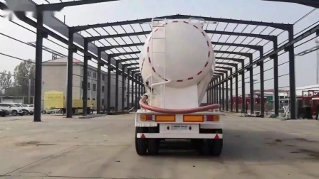 Factory V-Shape 3axles 40cbm Powder Tanker Bulk Cement Tank Semi Trailer