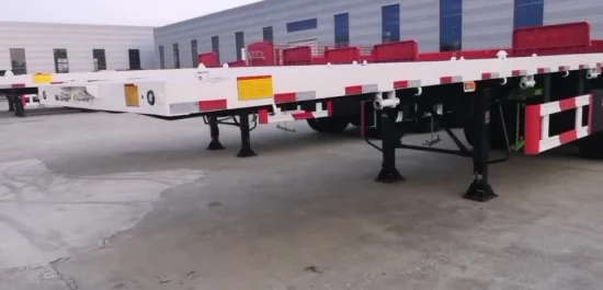 New 3 Axles Semi Trailer 40FT 40 Tons Skeleton Chassis Truck Container Flatbed Trailer Used Tractor Trailer