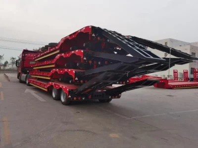 3 Axles 40-70t Shipping Cargo Container Chassis Port Transit Special Truck Skeleton Semi Trailer