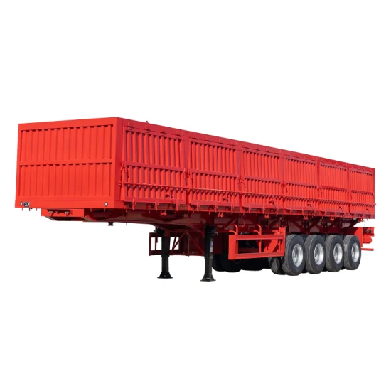 Customzied Triaxles 30t 34t 40t Removable Dropsides/Bulk Side Boards/Drop Sides/Side Wall/Bulk Cargo/Dry Cargo 3 Axles Semi Trailer Truck Semi Trailer