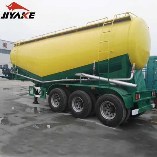 Jiyake 50cbm Professional Bulk Cement Dry Powder Special Tank Truck Semi Trailer