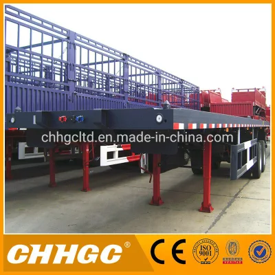 CCC ISO Marine Container Transfer Port Special Truck Trailer, 2 Axles Flatbed Semitrailer