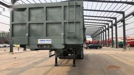 3axle 40ton 50ton Fence Semi Cargo Trailer Side Wall Trailers