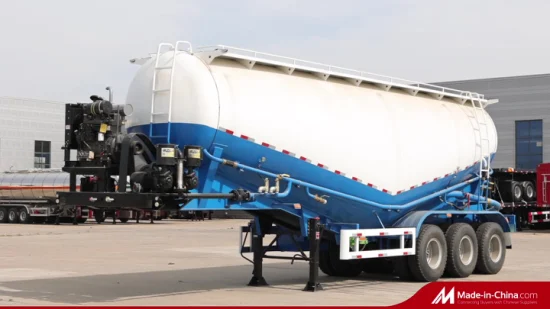 50tons 40cbm Silo Dry Bulk Cement Powder Tanker Semi Trailers for Sale