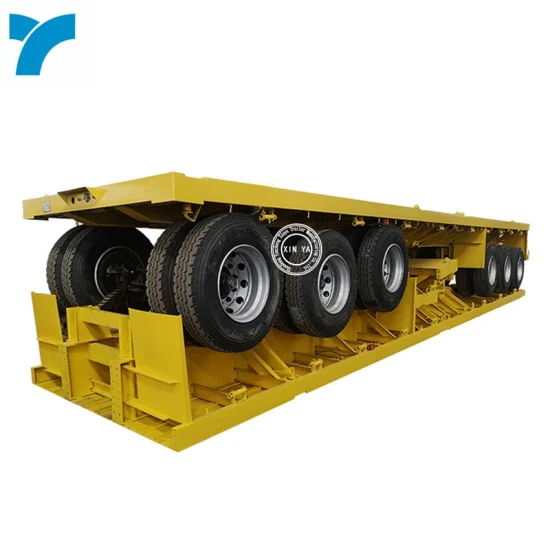 High Quality 30-80 Tons 2 Axles 3 Axles 4 Axles Skeleton 20FT 40FT 45FT Container Semi Truck Trailer for Sale