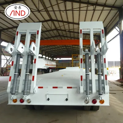 Delivery Extendable Special Low Flatbed Semi Trailer