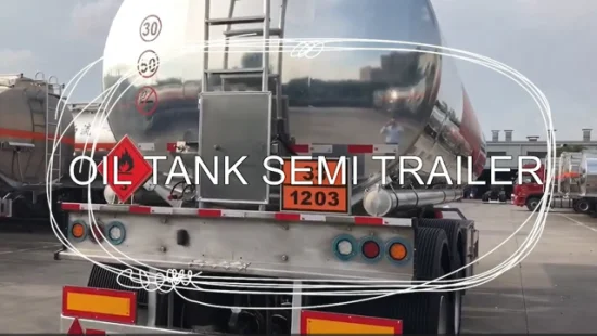 50000 Liters 60000 Liter Oil Tank Truck Trailer Air Suspension Aluminium Alloy Water Tanker Petrol Fuel Tanker Semitrailer